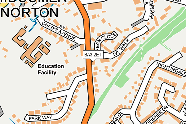 BA3 2ET map - OS OpenMap – Local (Ordnance Survey)