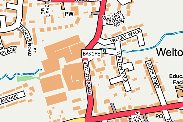 BA3 2FE map - OS OpenMap – Local (Ordnance Survey)