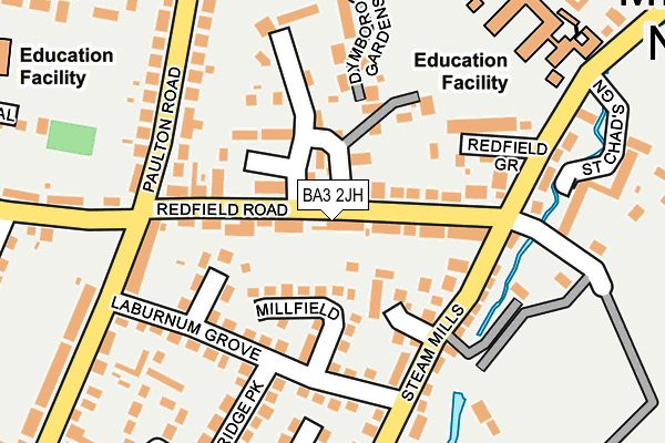 BA3 2JH map - OS OpenMap – Local (Ordnance Survey)