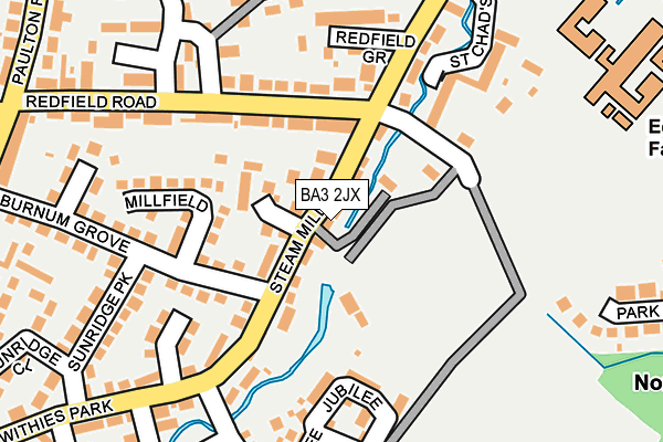 BA3 2JX map - OS OpenMap – Local (Ordnance Survey)