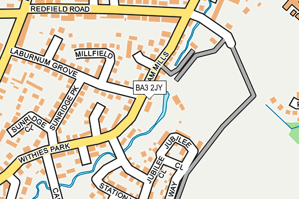 BA3 2JY map - OS OpenMap – Local (Ordnance Survey)