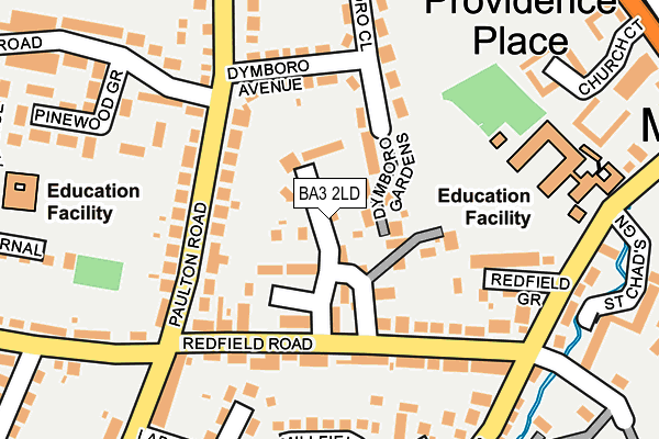BA3 2LD map - OS OpenMap – Local (Ordnance Survey)