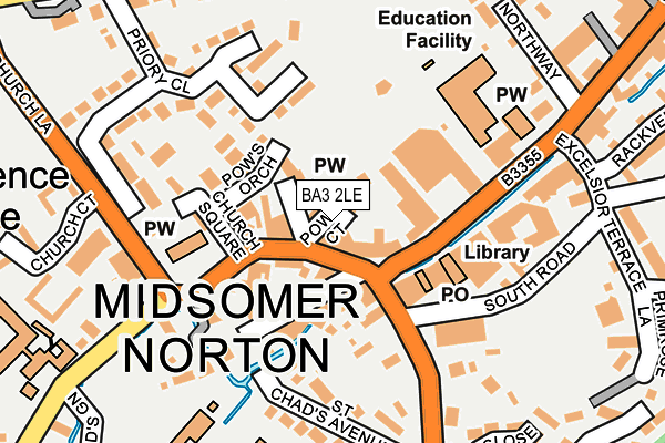 Map of MANVERS - NASH LIMITED at local scale