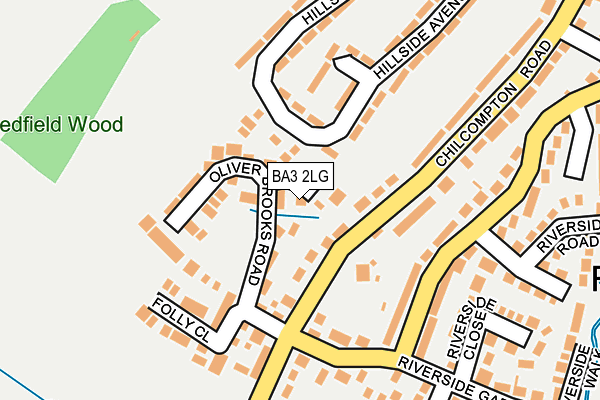 BA3 2LG map - OS OpenMap – Local (Ordnance Survey)