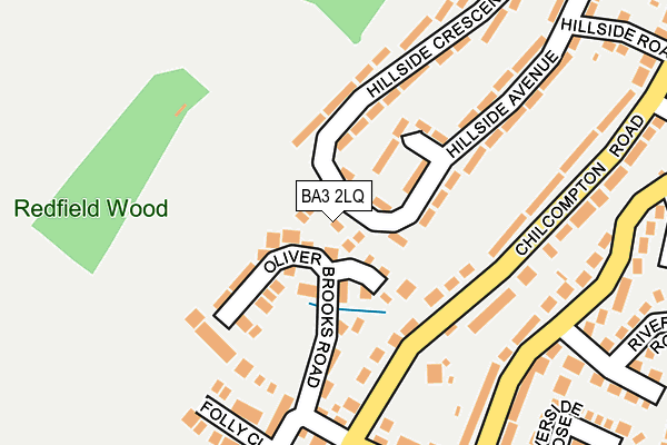 BA3 2LQ map - OS OpenMap – Local (Ordnance Survey)