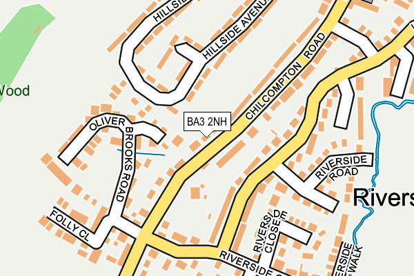 BA3 2NH map - OS OpenMap – Local (Ordnance Survey)