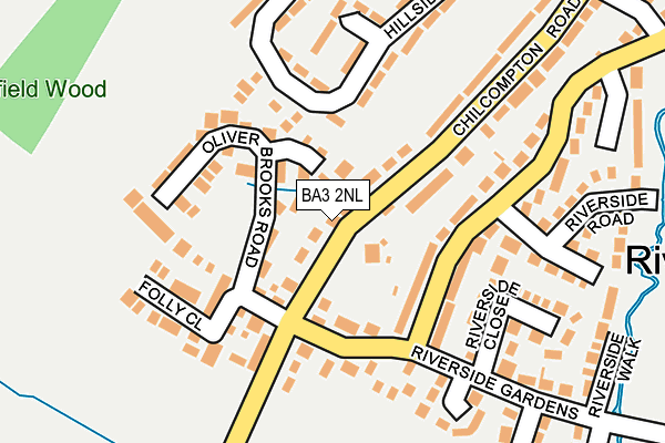 BA3 2NL map - OS OpenMap – Local (Ordnance Survey)