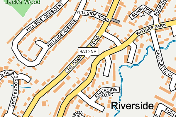 BA3 2NP map - OS OpenMap – Local (Ordnance Survey)