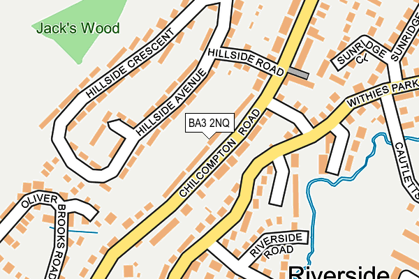 BA3 2NQ map - OS OpenMap – Local (Ordnance Survey)