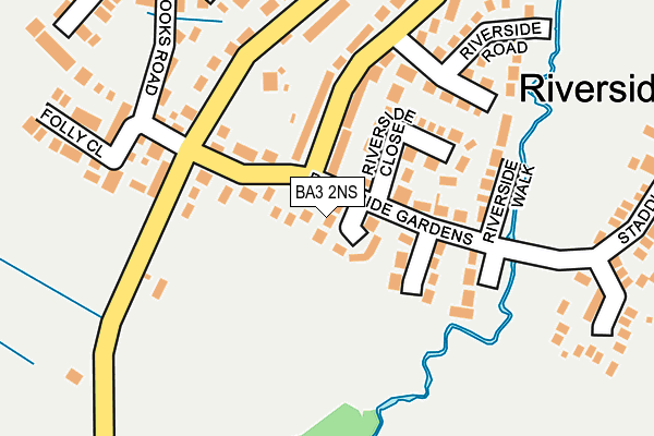 BA3 2NS map - OS OpenMap – Local (Ordnance Survey)