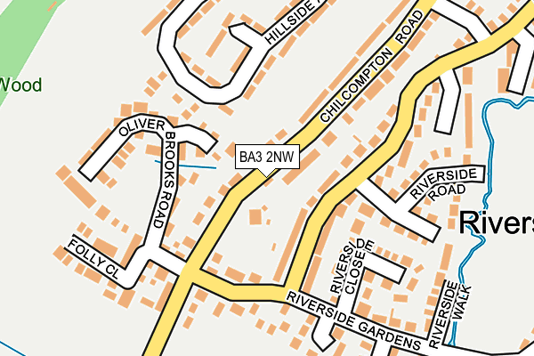 BA3 2NW map - OS OpenMap – Local (Ordnance Survey)