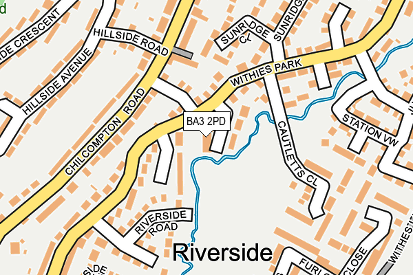 BA3 2PD map - OS OpenMap – Local (Ordnance Survey)