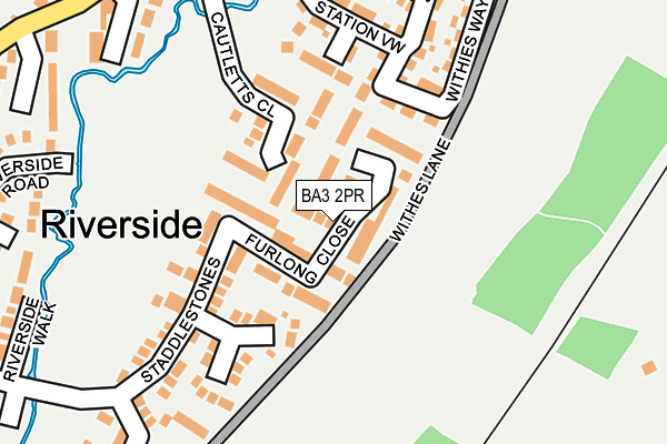 BA3 2PR map - OS OpenMap – Local (Ordnance Survey)