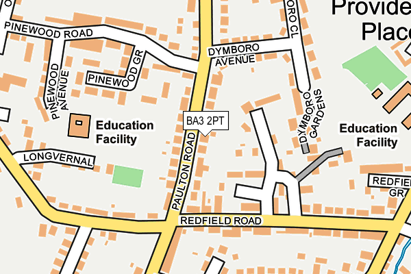 BA3 2PT map - OS OpenMap – Local (Ordnance Survey)