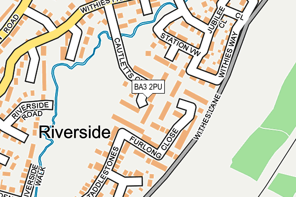 BA3 2PU map - OS OpenMap – Local (Ordnance Survey)