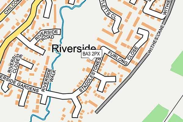 BA3 2PX map - OS OpenMap – Local (Ordnance Survey)