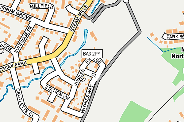 BA3 2PY map - OS OpenMap – Local (Ordnance Survey)