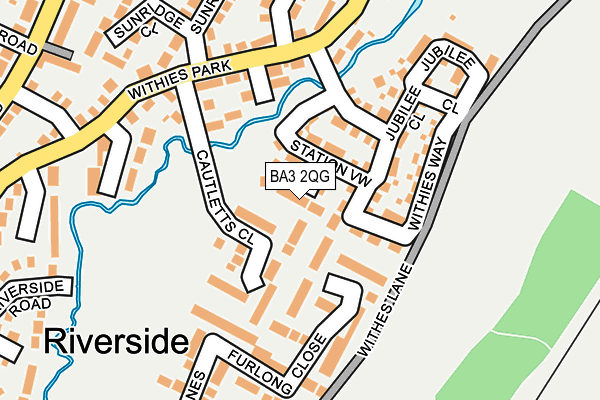 BA3 2QG map - OS OpenMap – Local (Ordnance Survey)