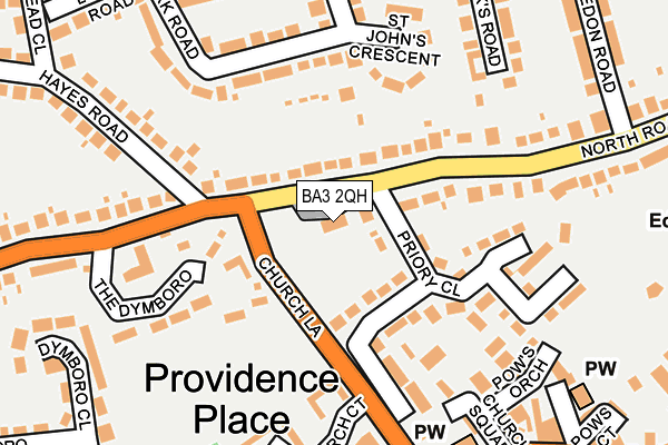 BA3 2QH map - OS OpenMap – Local (Ordnance Survey)