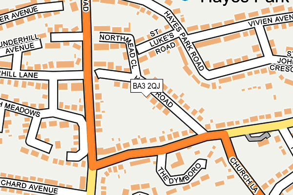 BA3 2QJ map - OS OpenMap – Local (Ordnance Survey)