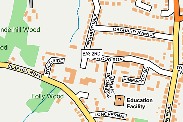 BA3 2RD map - OS OpenMap – Local (Ordnance Survey)