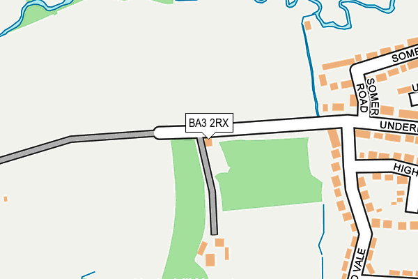 BA3 2RX map - OS OpenMap – Local (Ordnance Survey)