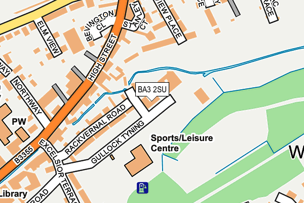 BA3 2SU map - OS OpenMap – Local (Ordnance Survey)