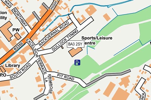 BA3 2SY map - OS OpenMap – Local (Ordnance Survey)