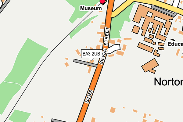 BA3 2UB map - OS OpenMap – Local (Ordnance Survey)