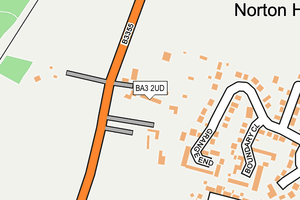 BA3 2UD map - OS OpenMap – Local (Ordnance Survey)