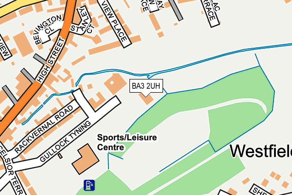 BA3 2UH map - OS OpenMap – Local (Ordnance Survey)