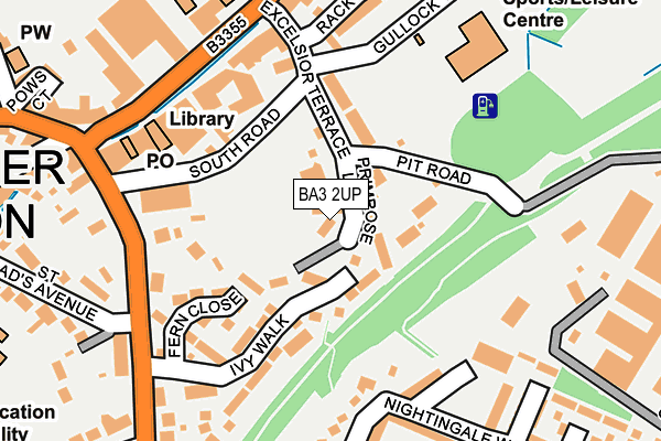 BA3 2UP map - OS OpenMap – Local (Ordnance Survey)