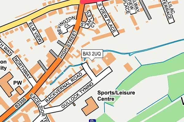 BA3 2UQ map - OS OpenMap – Local (Ordnance Survey)