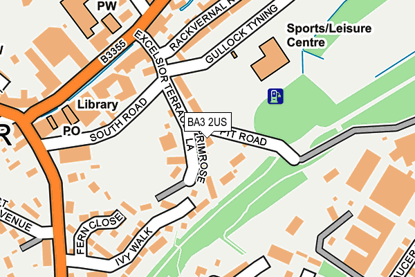 BA3 2US map - OS OpenMap – Local (Ordnance Survey)