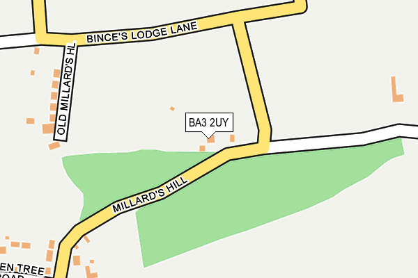 BA3 2UY map - OS OpenMap – Local (Ordnance Survey)