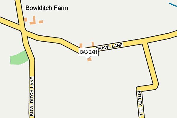 BA3 2XH map - OS OpenMap – Local (Ordnance Survey)