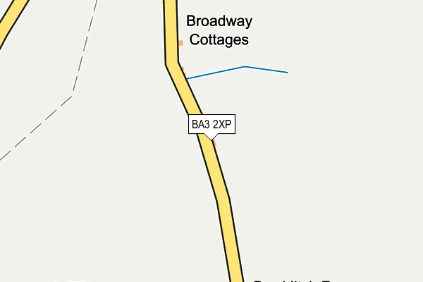 BA3 2XP map - OS OpenMap – Local (Ordnance Survey)