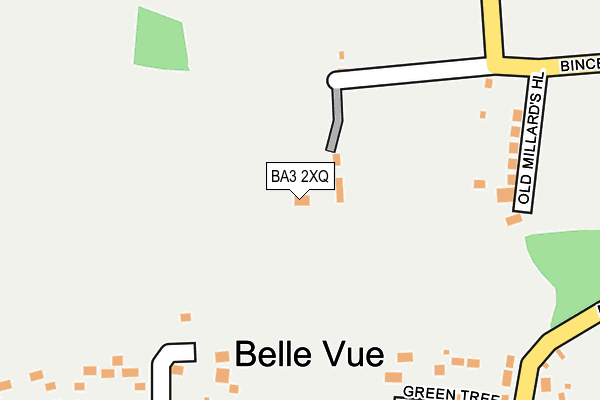 BA3 2XQ map - OS OpenMap – Local (Ordnance Survey)