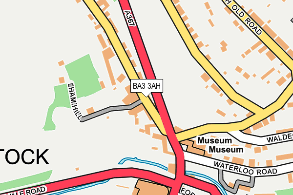 BA3 3AH map - OS OpenMap – Local (Ordnance Survey)