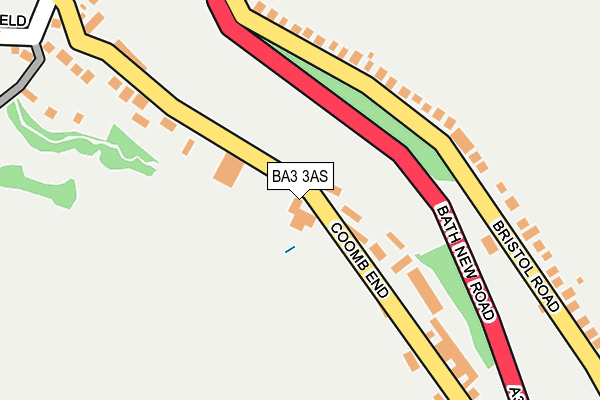 BA3 3AS map - OS OpenMap – Local (Ordnance Survey)