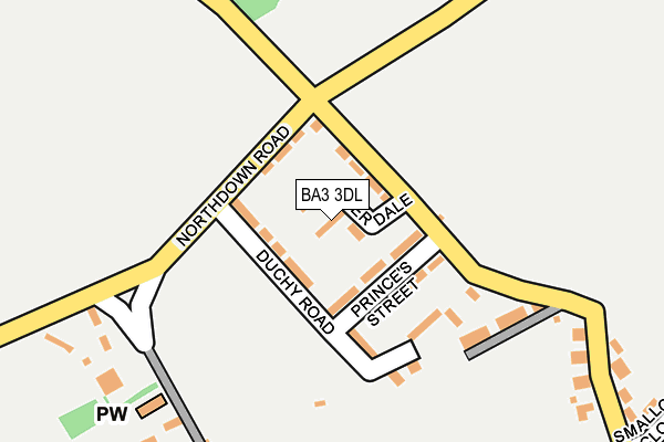 BA3 3DL map - OS OpenMap – Local (Ordnance Survey)