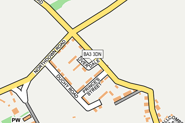 BA3 3DN map - OS OpenMap – Local (Ordnance Survey)