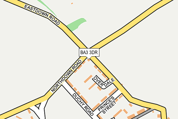 BA3 3DR map - OS OpenMap – Local (Ordnance Survey)