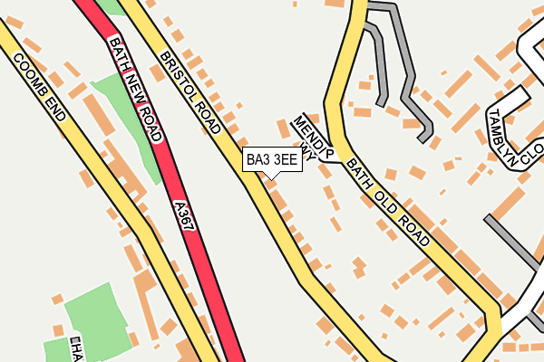 BA3 3EE map - OS OpenMap – Local (Ordnance Survey)