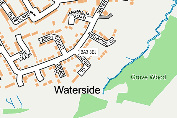 BA3 3EJ map - OS OpenMap – Local (Ordnance Survey)