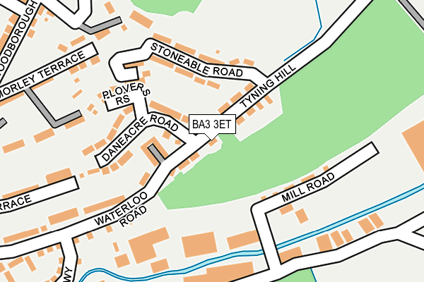 BA3 3ET map - OS OpenMap – Local (Ordnance Survey)
