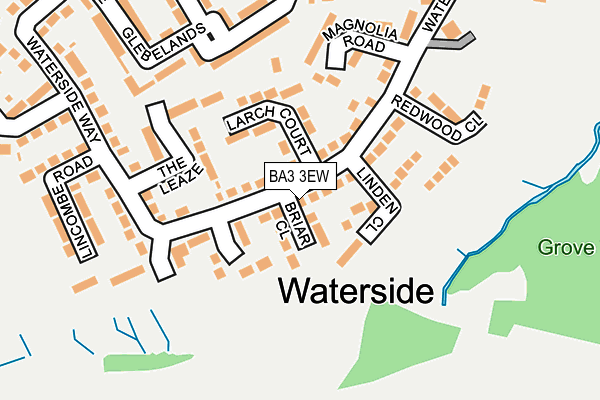 BA3 3EW map - OS OpenMap – Local (Ordnance Survey)