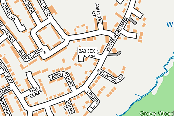 BA3 3EX map - OS OpenMap – Local (Ordnance Survey)