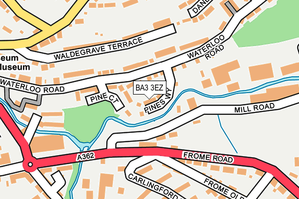 BA3 3EZ map - OS OpenMap – Local (Ordnance Survey)