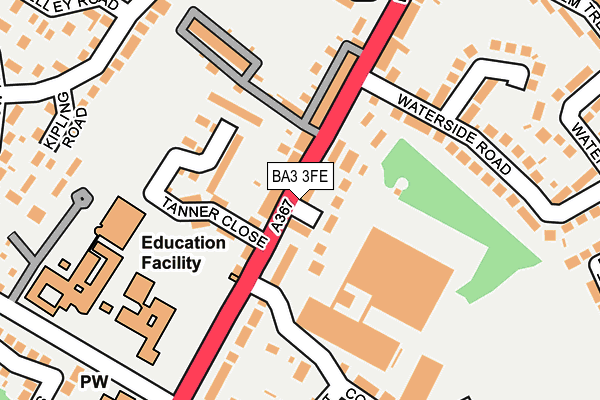 BA3 3FE map - OS OpenMap – Local (Ordnance Survey)